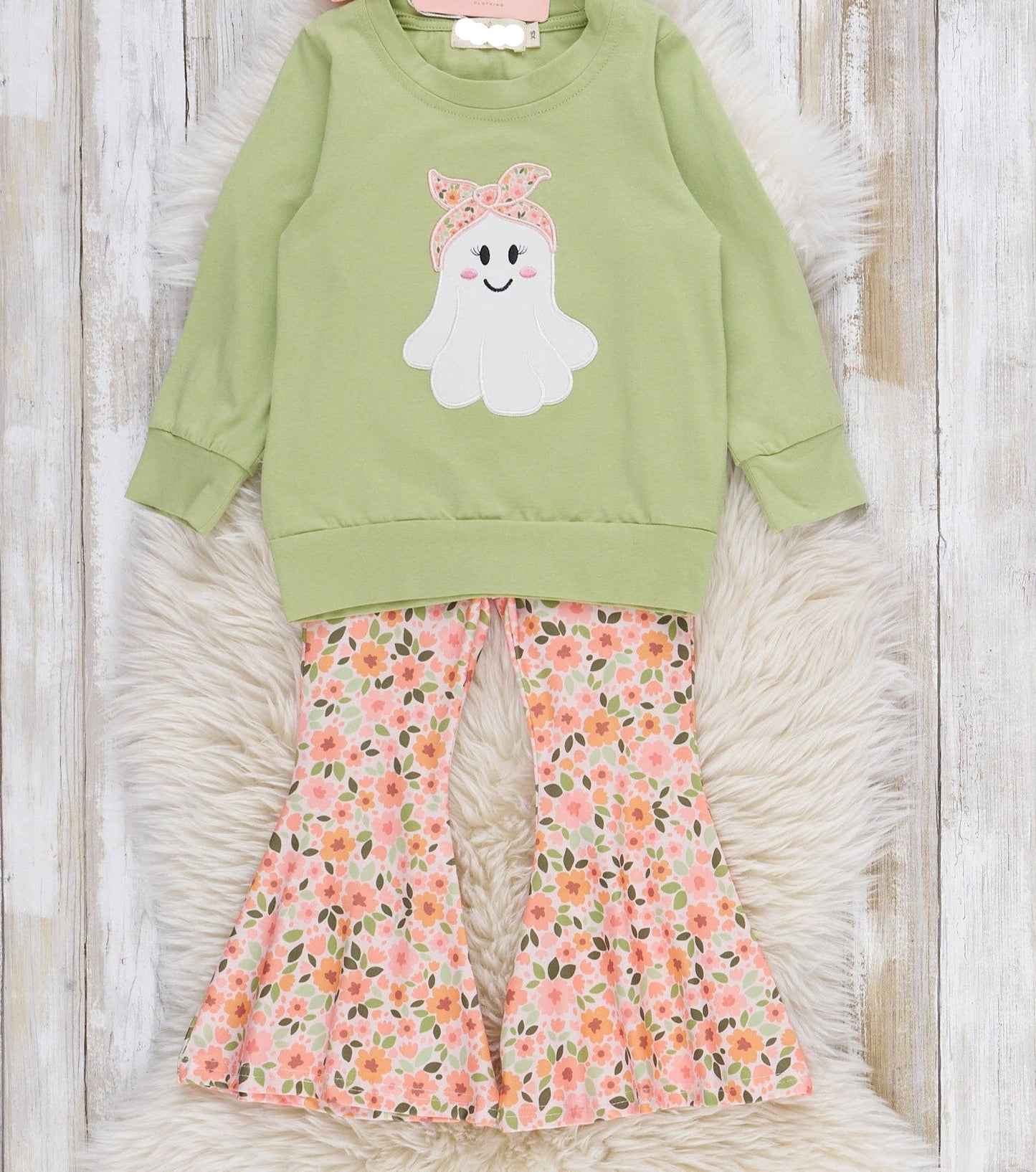 Ghostly Frolicking Bell Bottom Embroidered Outfit