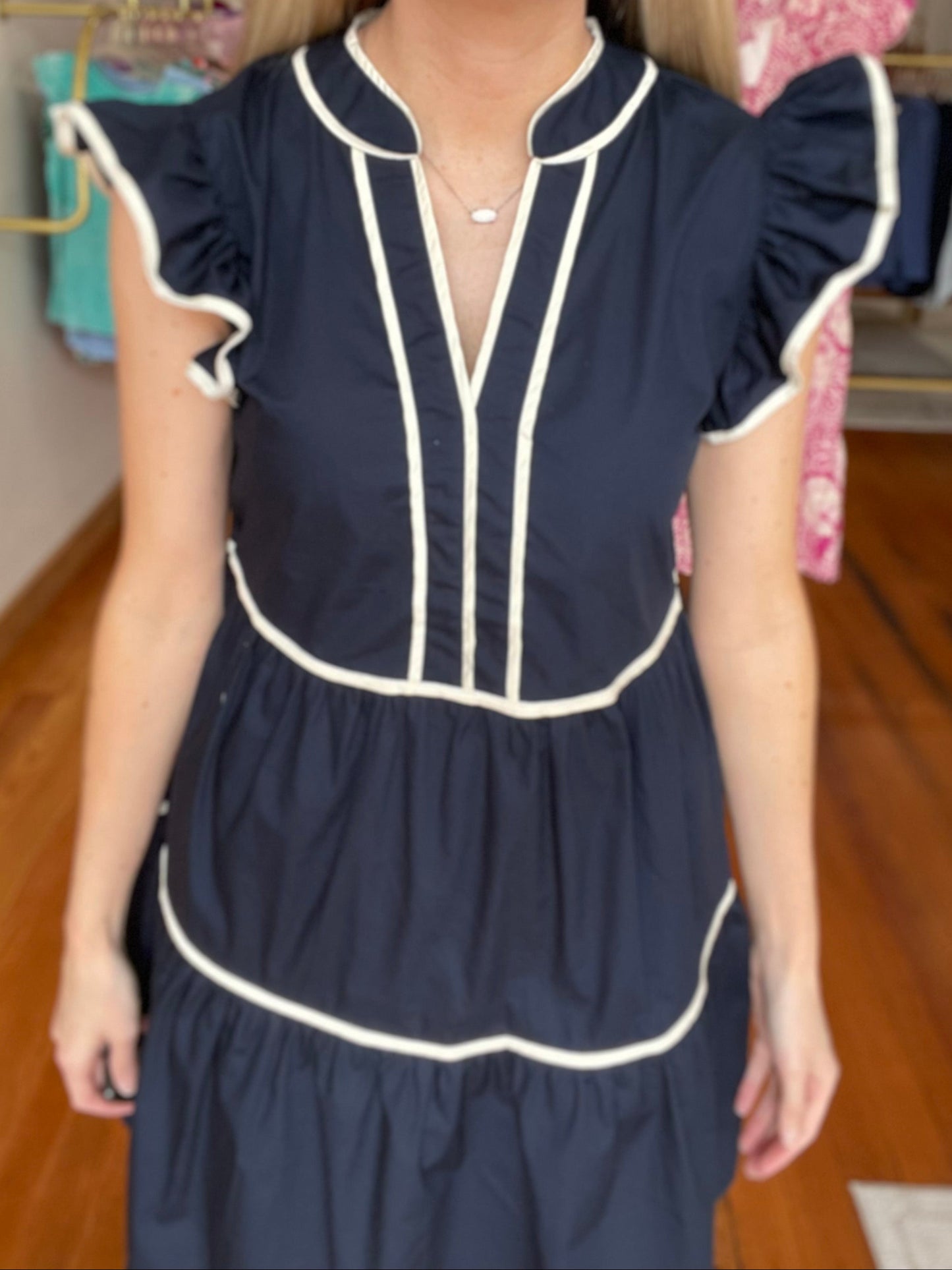 Impression Maker Navy Dress