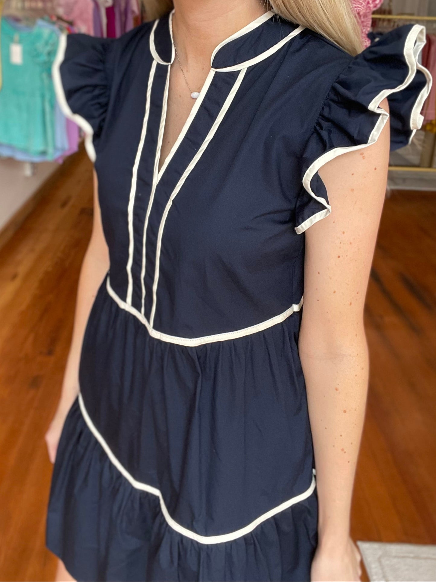 Impression Maker Navy Dress