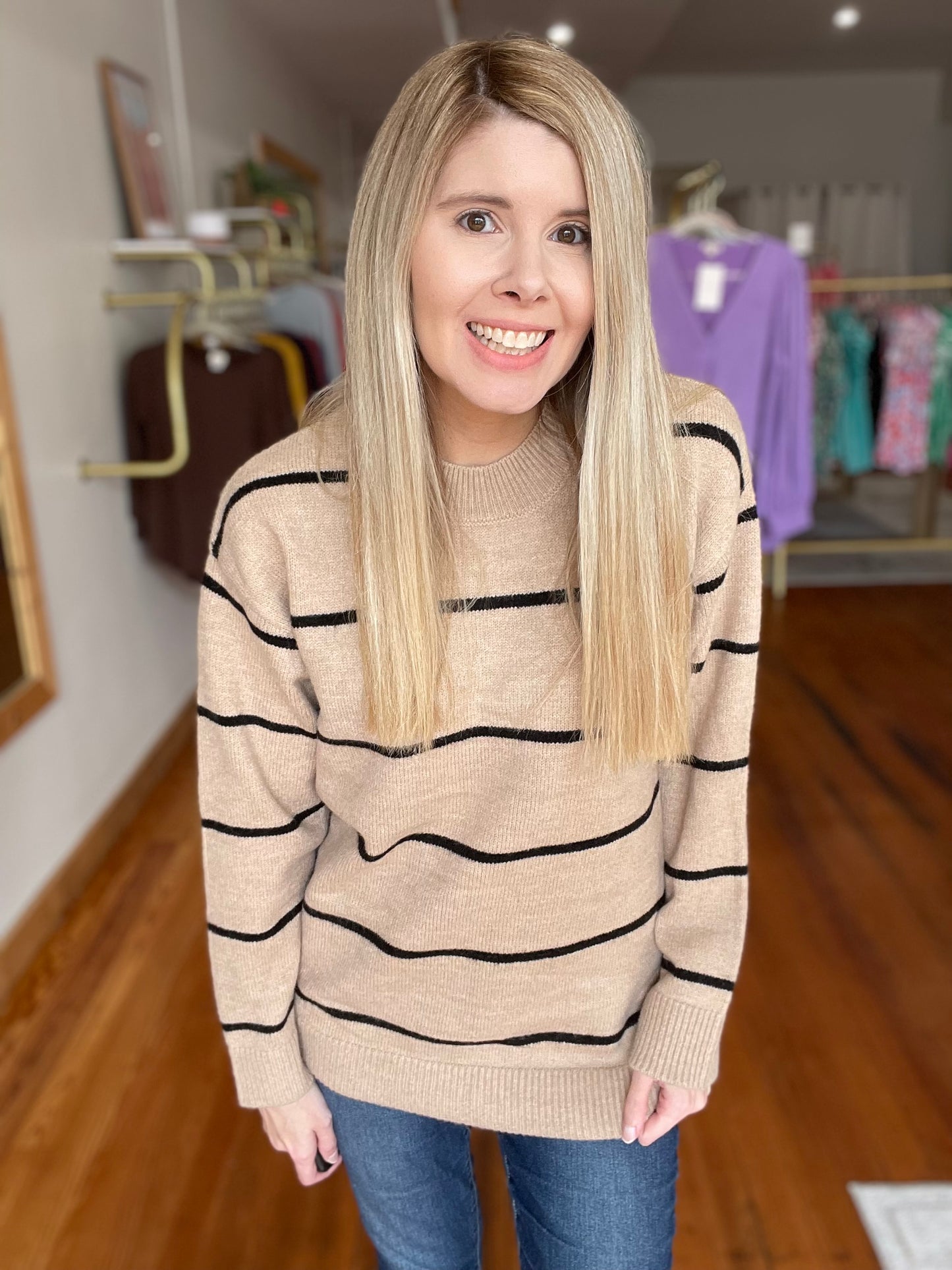 Clearly The One Sweater (Taupe)