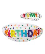 White Happy Birthday Headband