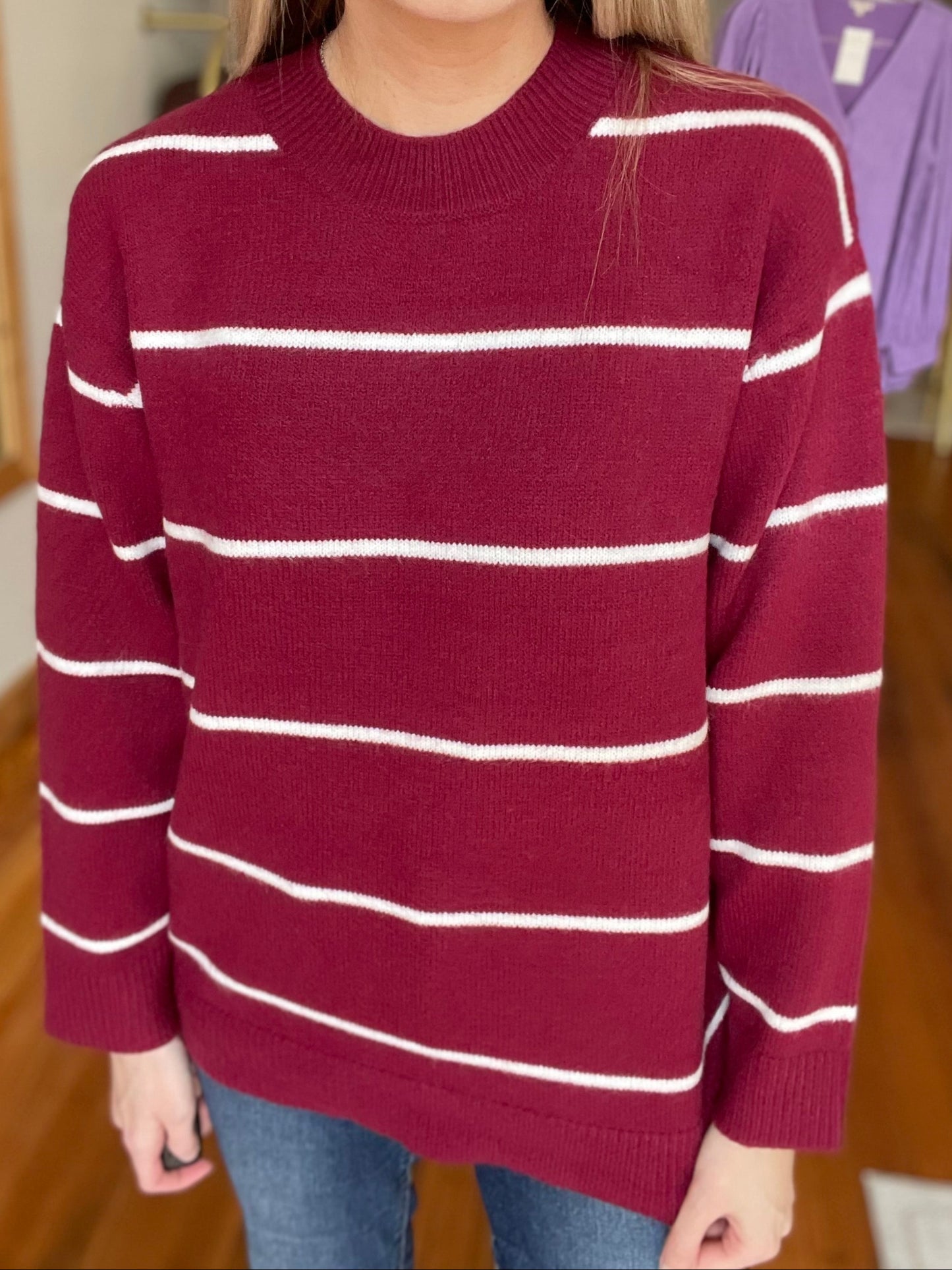 Clearly The One Sweater (Burgundy)