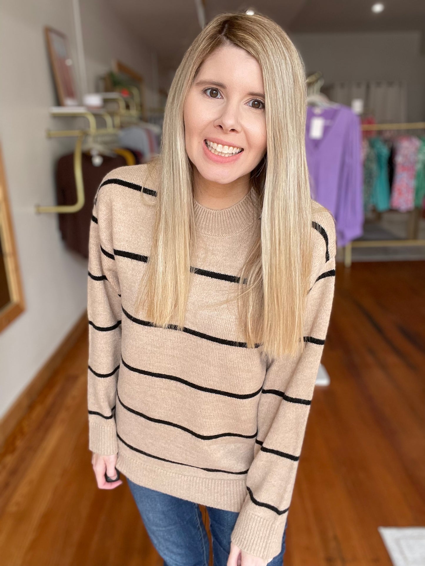 Clearly The One Sweater (Taupe)