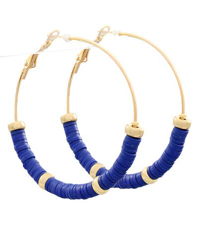 Beaded Hoop Earrings