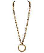Circle Wood Beaded Necklace