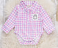 Ghostly Greetings Smocked Plaid Bubble