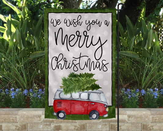 We Wish You A Merry Christmas Garden Flag