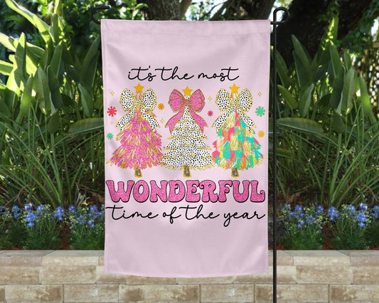 Most Wonderful Time of the Year Garden Flag