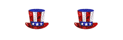 Uncle Sam Hat for Patriotic Celebrations High Quality Metal and Acrylic Accessory