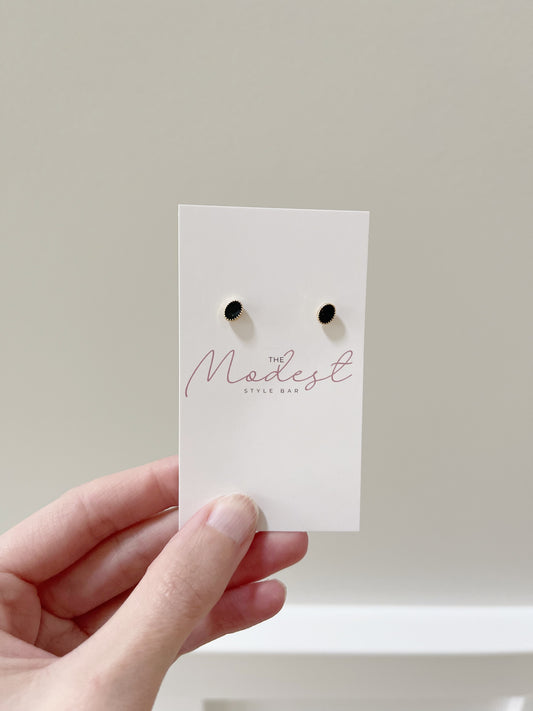 The Perfect Studs Elegant Metal Earrings with Crystal and Faux Pearl Details