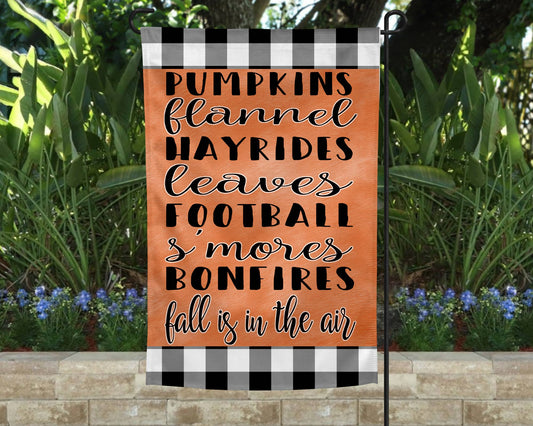 Fall Things Garden Flag