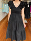 Classic Moment Black Midi Dress