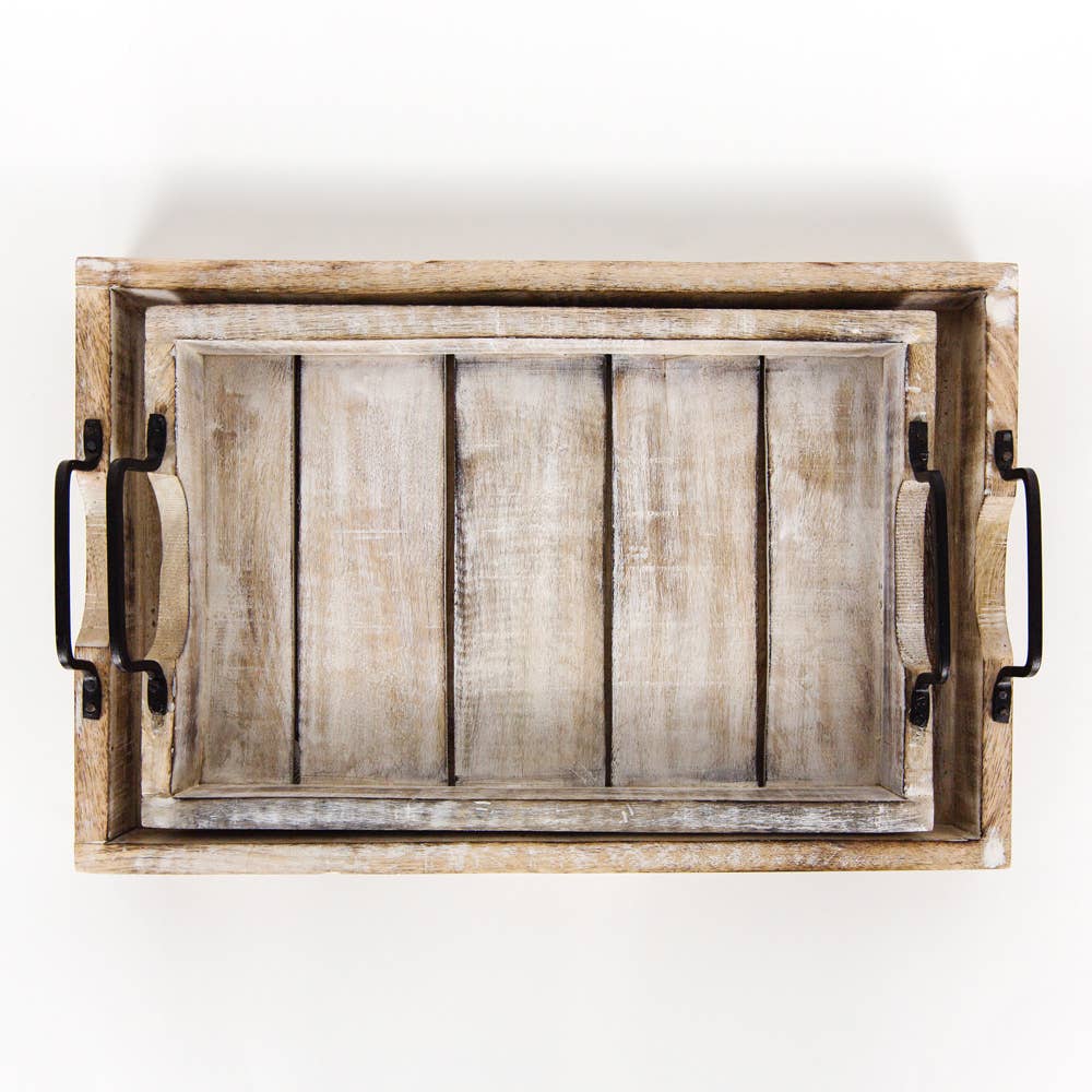 Mango Wood Nested Trays