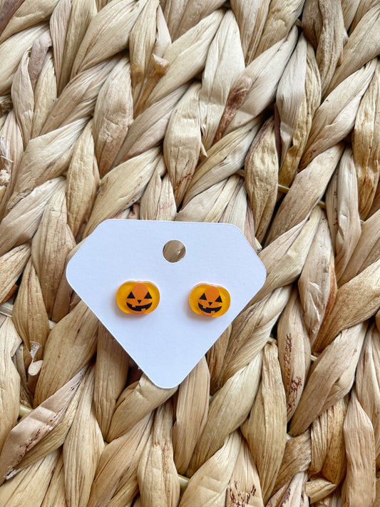 Halloween Pumpkin Studs