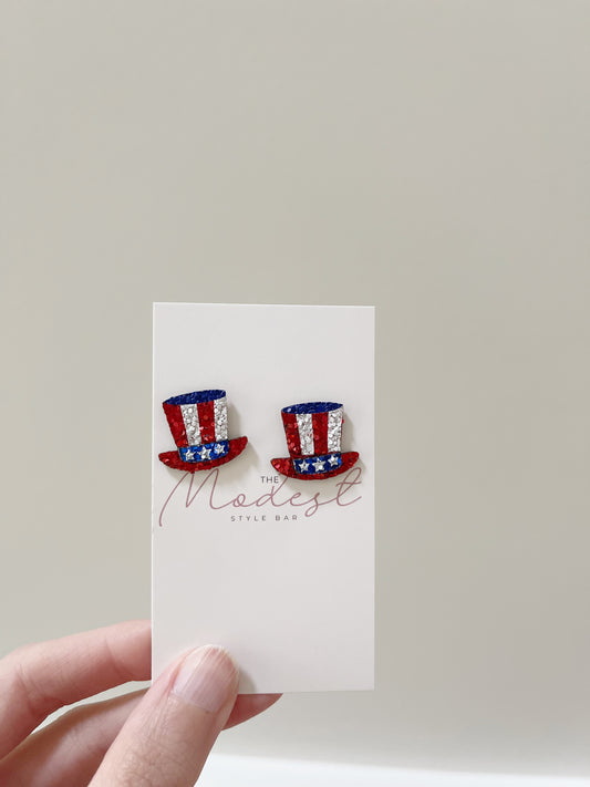 Uncle Sam Hat for Patriotic Celebrations High Quality Metal and Acrylic Accessory