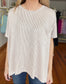 Moments That Make You Short Sleeve Ribbed Top (Latte)