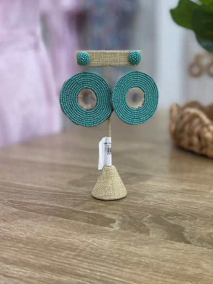Take Me There Earrings Unique Polka Dot Design Seed Bead Accessories