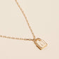 Assorted Golden Initial Lock Pendant Necklace