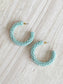 Beaded Hoops