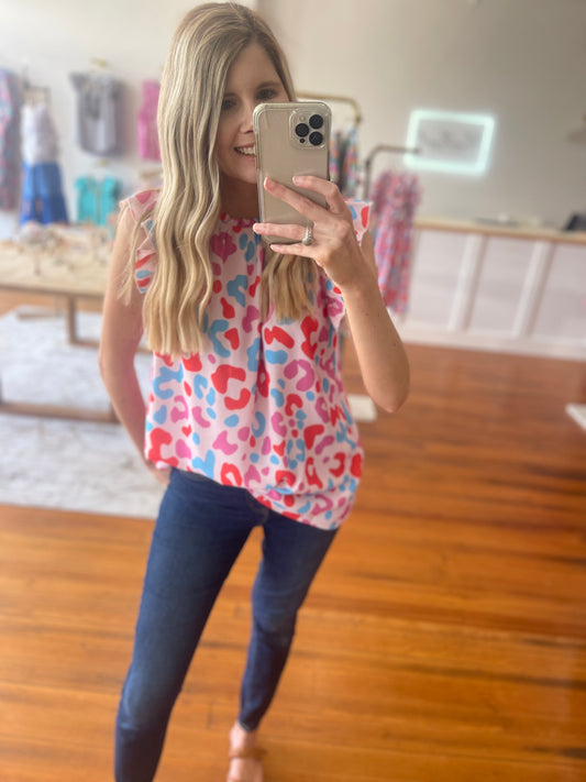 The Glow Up Leopard Summer Top for Women