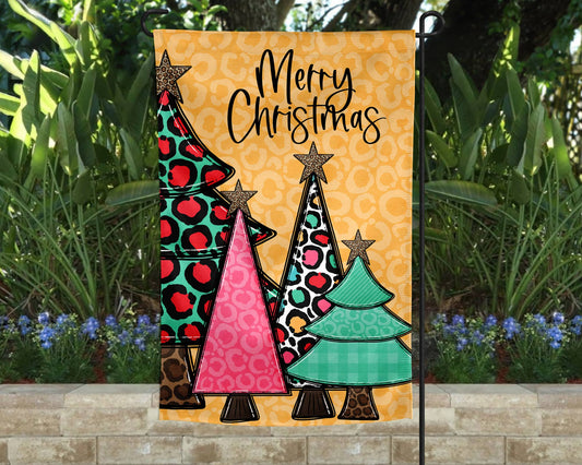 Merry Christmas Trees Trio