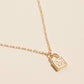 Assorted Golden Initial Lock Pendant Necklace