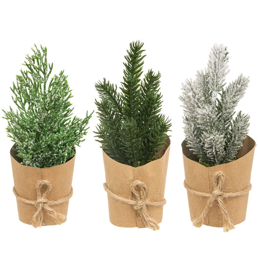 Paper Wrapped Mini Christmas Tree