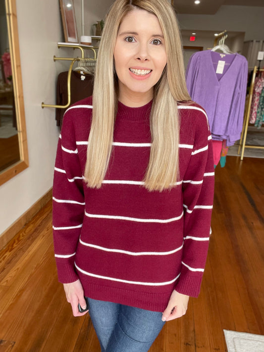 Clearly The One Sweater (Burgundy)