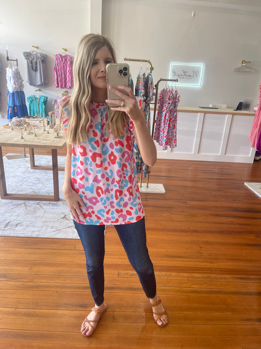 The Glow Up Leopard Summer Top for Women