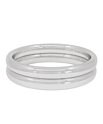 2 Bangle Silver Bracelet