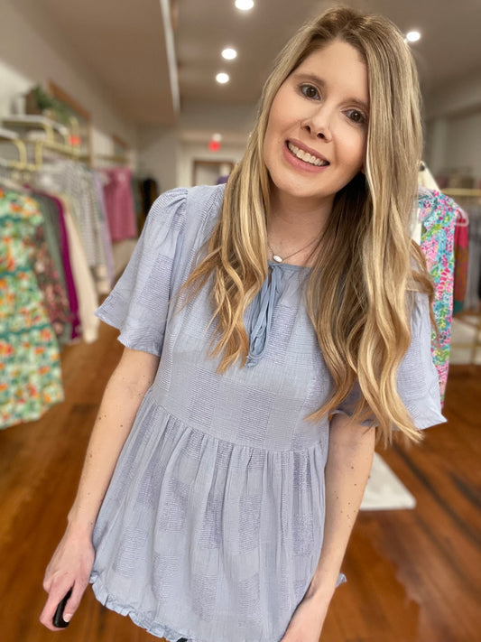 Perriwinkle Delight Top