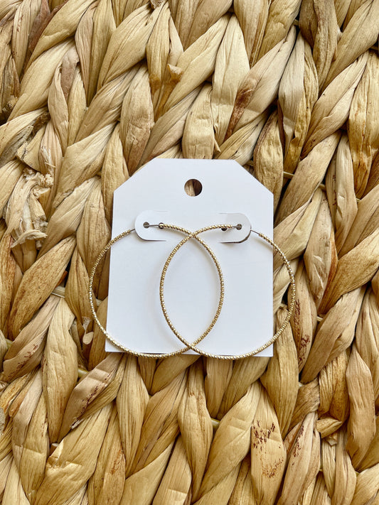 Thin Gold Hoops