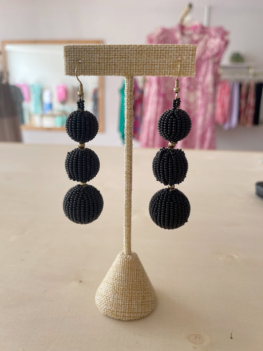 Meet Me At The Ball Earrings In Black