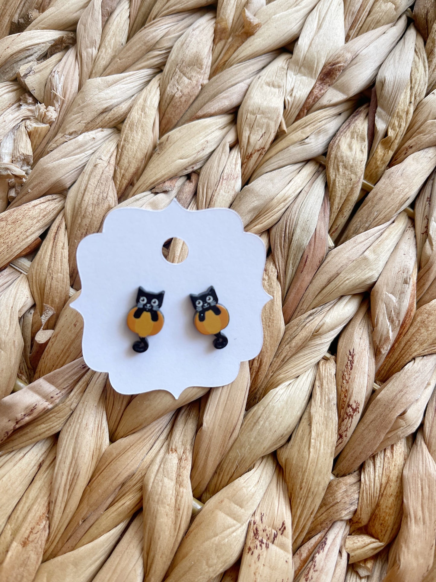 Halloween Cat Earrings