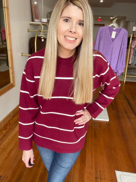Clearly The One Sweater (Burgundy)