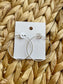 Thin Silver Hoops