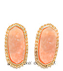 Druzzy Studs Peach