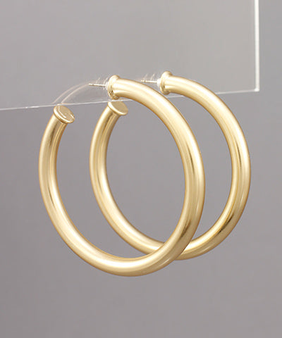 Gold Thick Hoops