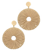 Suede Circle Earrings