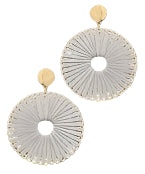 Suede Circle Earrings