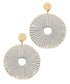 Suede Circle Earrings