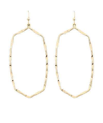 Hexagon Earrings