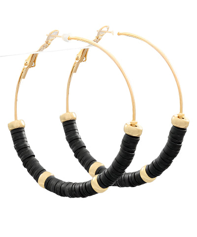Beaded Hoop Earrings