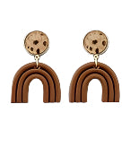 Animal Print Clay Earrings