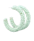 Beaded Hoops