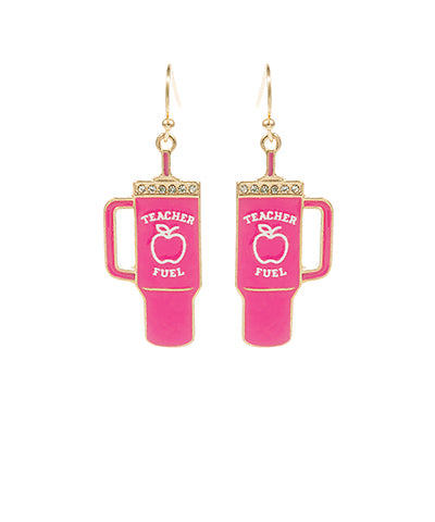 Teacher Fuel Earrings for Educators Stylish Accessory
