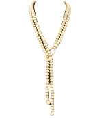 Wood Bead Pull Through necklace
