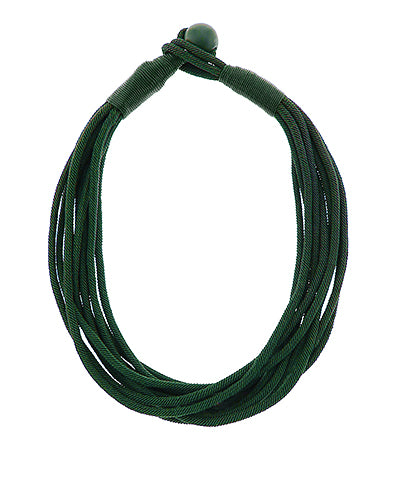 Hunter Green Rope Necklace