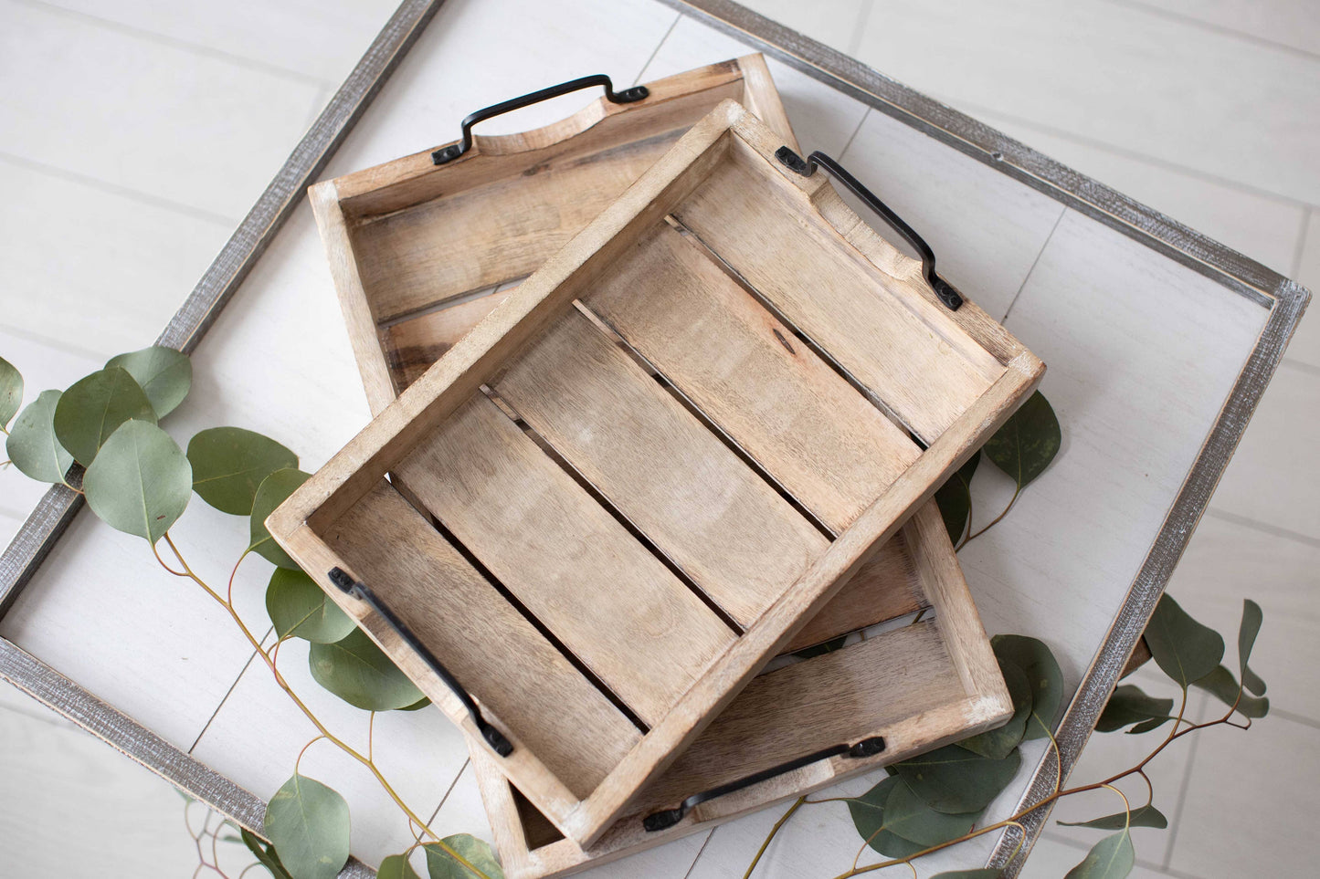 Mango Wood Nested Trays