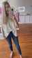 Moments That Make You Short Sleeve Ribbed Top Beige